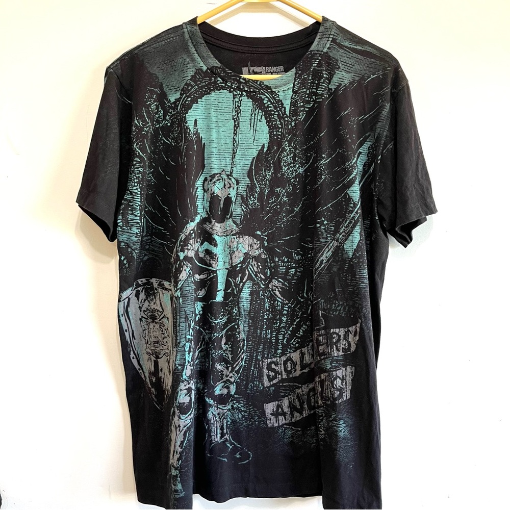 Vintage Ranger Up "May No Soldier Walk Alone" T-shirt Size Large